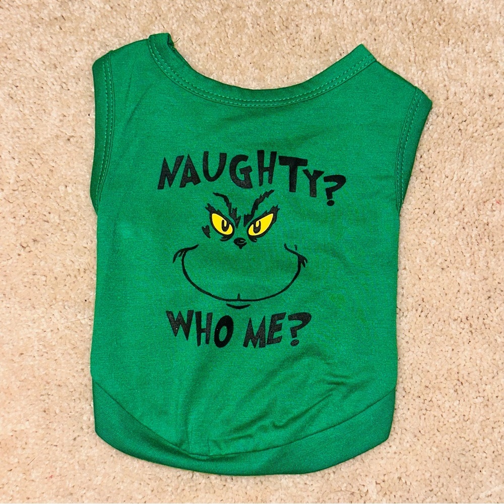 Grinch Dog Shirt-NWOT